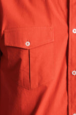 Camisa lisa manga larga con bolsillos 025019000014
